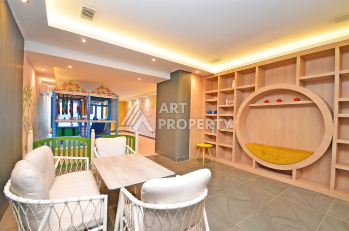 Уютная квартира 1+1 с потрясающим видом на море и город в современном комплексе в районе Демирташ. - Ракурс 23