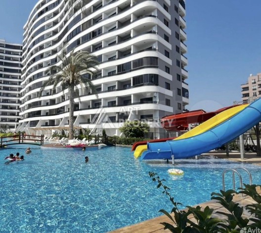 Квартира 1+1 с видом на море в Арпачбахшиш, Мерсин, 350 м от частного пляжа - Ракурс 0