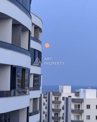 Квартира 1+1 с видом на море в Арпачбахшиш, Мерсин, 350 м от частного пляжа - Ракурс 1