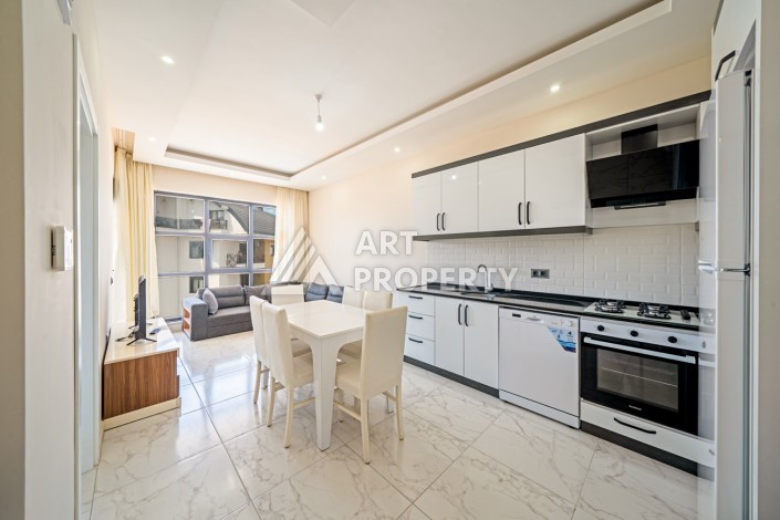 Двухкомнатная меблированная квартира в районе Оба, 55 кв.м. - Ракурс 2