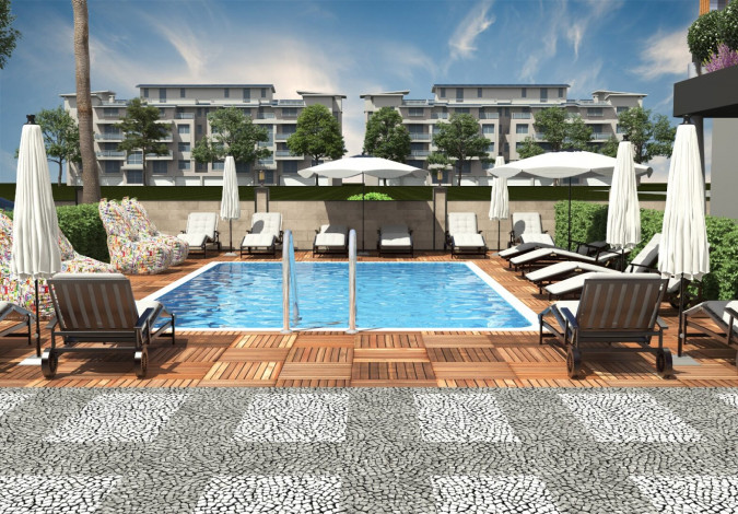 Новый проект на стадии котлована в экологичесом районе Алании, Каргыджак. - Ракурс 5