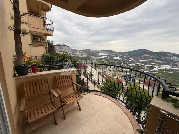 Видовая квартира 1+1 с мебелью, 65 кв.м. Каргыджак, Алания - Ракурс 12