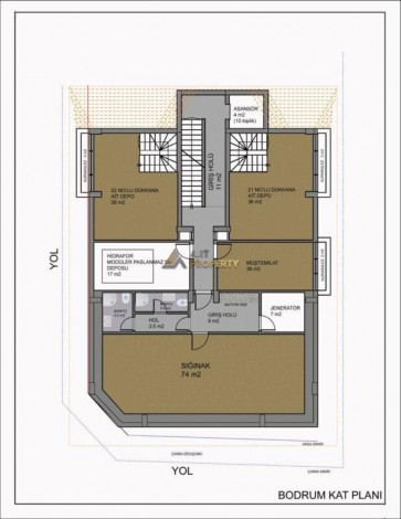 Новый проект на стадии котлована в экологичесом районе Алании, Каргыджак. - Ракурс 10