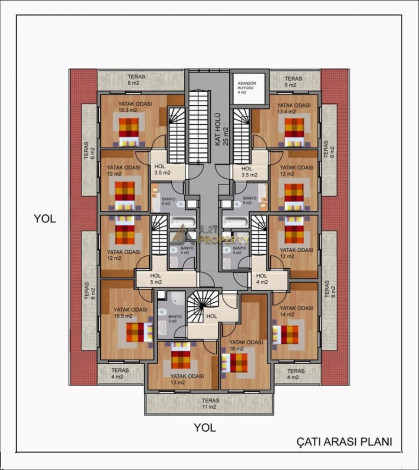 Новый проект на стадии котлована в экологичесом районе Алании, Каргыджак. - Ракурс 11
