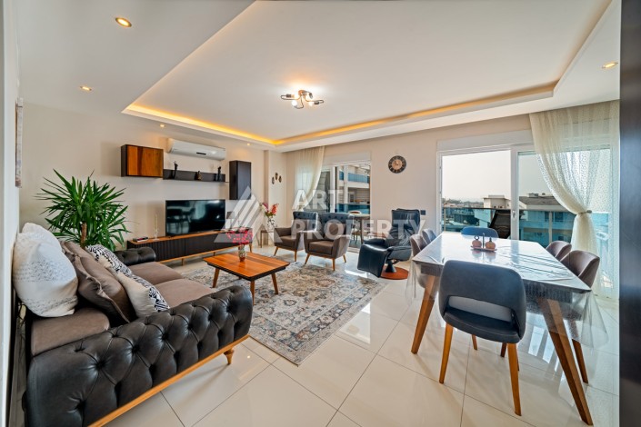 Большая квартира 3+1 с видом на море, 196 кв.м. в районе Тосмур, Алания. - Ракурс 1