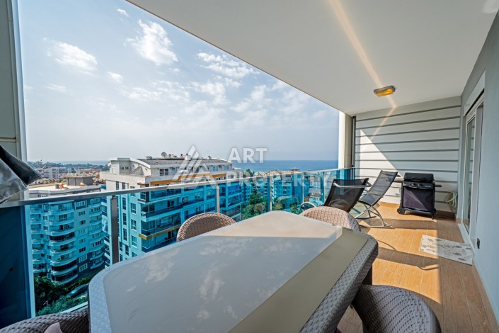 Большая квартира 3+1 с видом на море, 196 кв.м. в районе Тосмур, Алания. - Ракурс 2