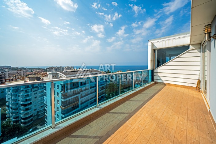 Большая квартира 3+1 с видом на море, 196 кв.м. в районе Тосмур, Алания. - Ракурс 14