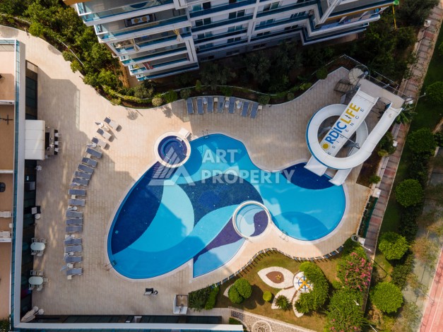 Большая квартира 3+1 с видом на море, 196 кв.м. в районе Тосмур, Алания. - Ракурс 21