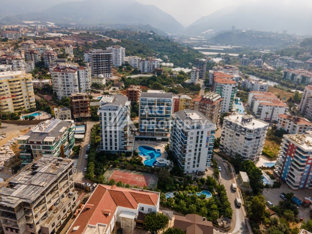 Большая квартира 3+1 с видом на море, 196 кв.м. в районе Тосмур, Алания. - Ракурс 22