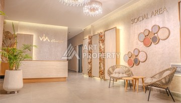 Квартира 1+1 с видом на море, 60 м² в Каргыджаке, Алания. - Ракурс 24