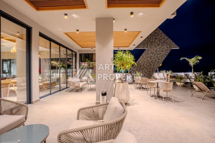 Квартира 1+1 с видом на море, 60 м² в Каргыджаке, Алания. - Ракурс 27