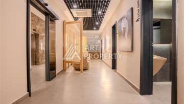 Квартира 1+1 с видом на море, 60 м² в Каргыджаке, Алания. - Ракурс 42