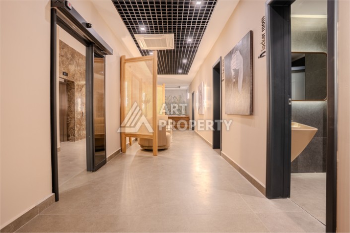 Квартира 1+1 с видом на море, 60 м² в Каргыджаке, Алания. - Ракурс 41