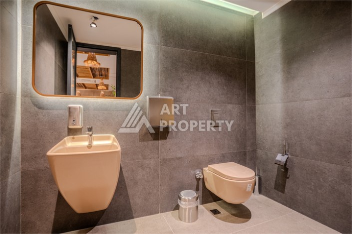 Квартира 1+1 с видом на море, 60 м² в Каргыджаке, Алания. - Ракурс 51