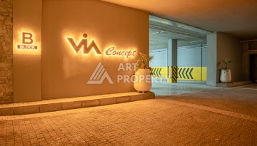 Квартира 1+1 с видом на море, 60 м² в Каргыджаке, Алания. - Ракурс 54