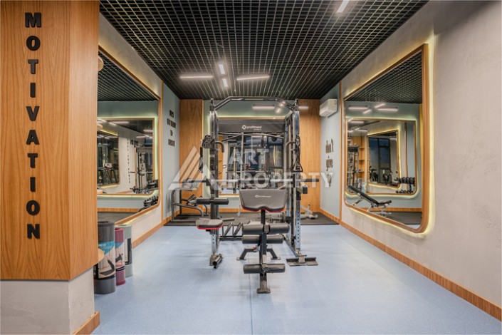 Квартира 1+1 с видом на море, 60 м² в Каргыджаке, Алания. - Ракурс 54