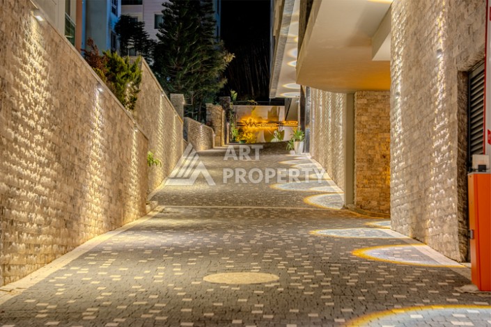 Квартира 1+1 с видом на море, 60 м² в Каргыджаке, Алания. - Ракурс 59