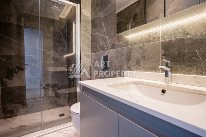 Квартира 2+1 с видом на море — 100 м² в Каргыджаке, Алания - Ракурс 16