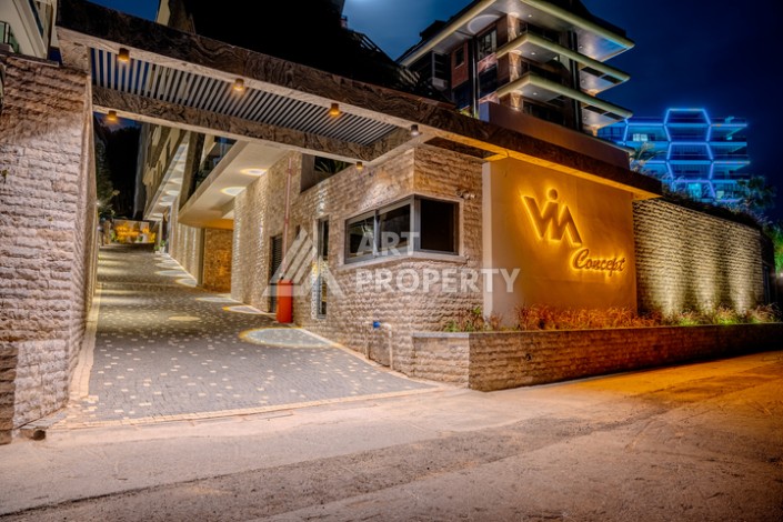 Квартира 2+1 с видом на море — 100 м² в Каргыджаке, Алания - Ракурс 62