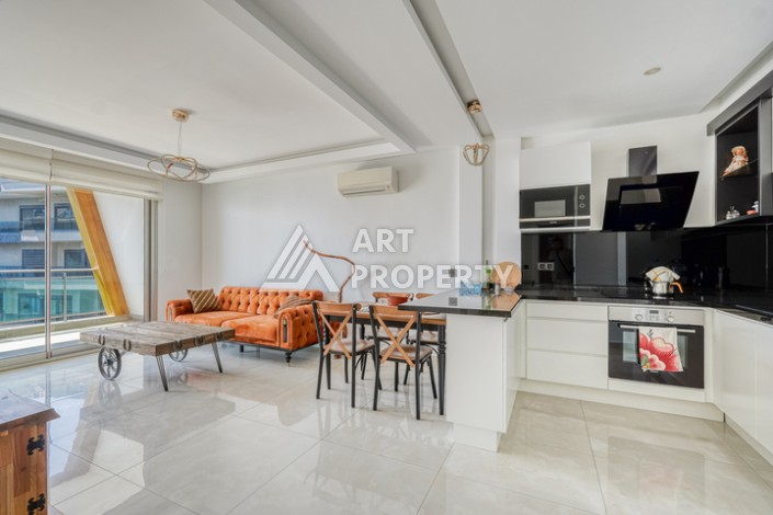 Элитная квартира 1+1 на первой линии в Каргыджаке, Алания - Ракурс 4