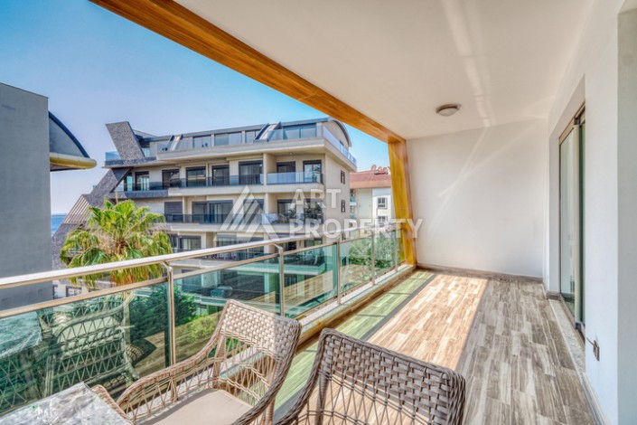 Элитная квартира 1+1 на первой линии в Каргыджаке, Алания - Ракурс 6