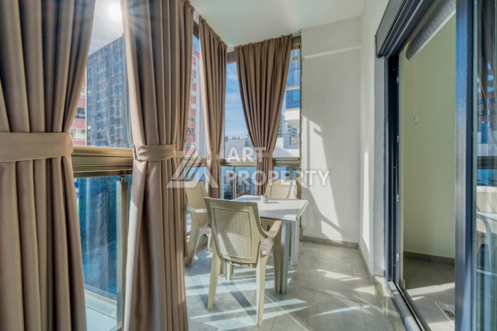 Современная квартира 1+1 в новом доме 2023 года в Махмутларе в 550 метрах от моря - Ракурс 14