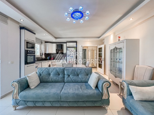 Квартира 1+1 с боковым видом на море в Махмутларе в 600 метрах от пляжа - Ракурс 0