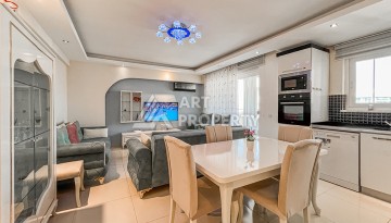 Квартира 1+1 с боковым видом на море в Махмутларе в 600 метрах от пляжа - Ракурс 4