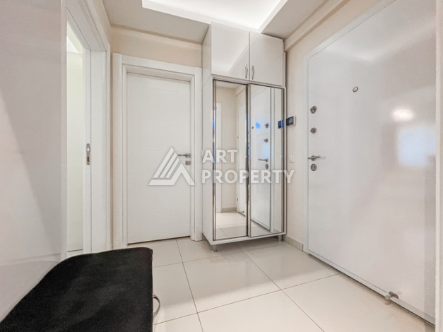 Квартира 1+1 с боковым видом на море в Махмутларе в 600 метрах от пляжа - Ракурс 7