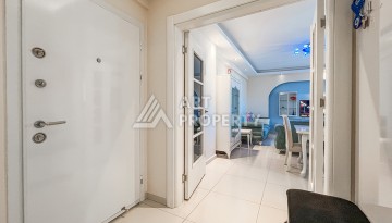 Квартира 1+1 с боковым видом на море в Махмутларе в 600 метрах от пляжа - Ракурс 9