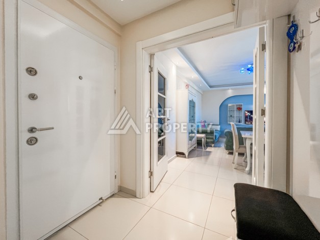 Квартира 1+1 с боковым видом на море в Махмутларе в 600 метрах от пляжа - Ракурс 8