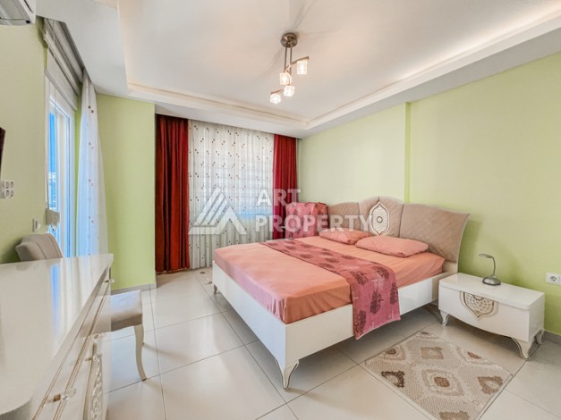 Квартира 1+1 с боковым видом на море в Махмутларе в 600 метрах от пляжа - Ракурс 13