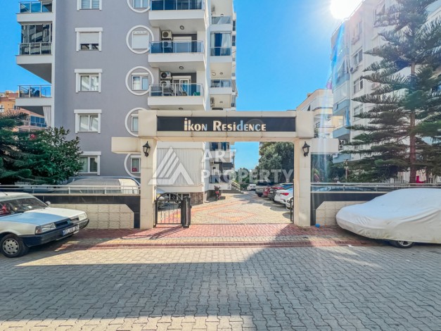 Квартира 1+1 с боковым видом на море в Махмутларе в 600 метрах от пляжа - Ракурс 15