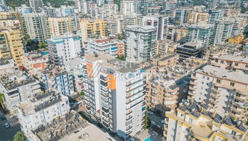 Квартира 1+1 с боковым видом на море в Махмутларе в 600 метрах от пляжа - Ракурс 22