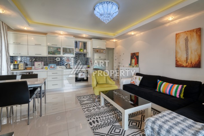 Просторная квартира 1+1 в Махмутларе в 200 метрах от моря с панорамными видами - Ракурс 10