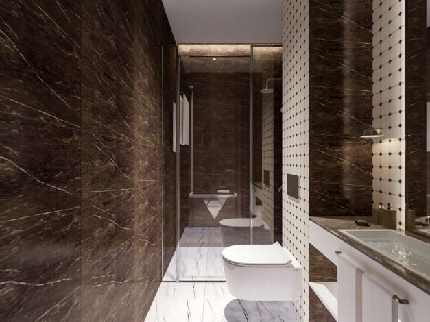 Новый инвестиционный проект у моря в районе Кестель! Различные планировки, 45-170 м2 - Ракурс 6