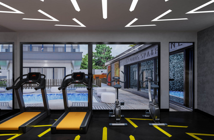 Новый инвестиционный проект у моря в районе Кестель! Различные планировки, 45-170 м2 - Ракурс 27