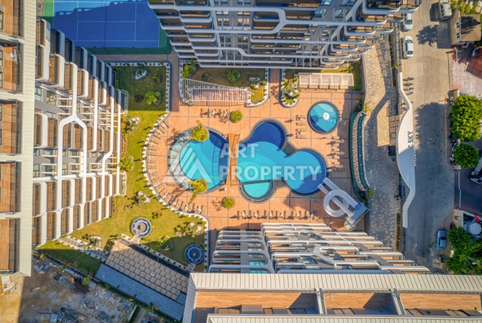 Квартиры от 58 до 242 кв.м.  в 245 метрах от моря. Тосмур,Аланья - Ракурс 9