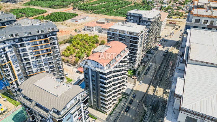 Квартира 1+1 в современном комплексе района Махмутлар - Ракурс 15