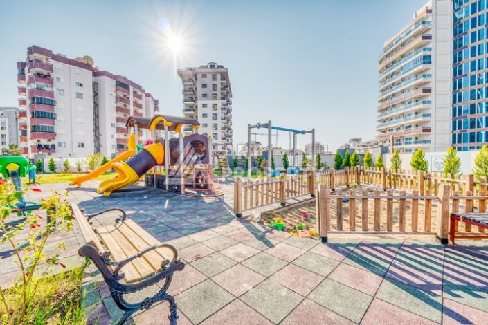 Современная квартира планировки 1+1 с мебелью и техникой в комплексе с богатой инфраструктурой в районе в Махмутларе. - Ракурс 28