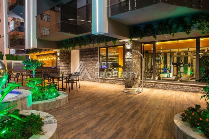 Современная квартира 1+1 в престижном комплексе в центре Алании. - Ракурс 13