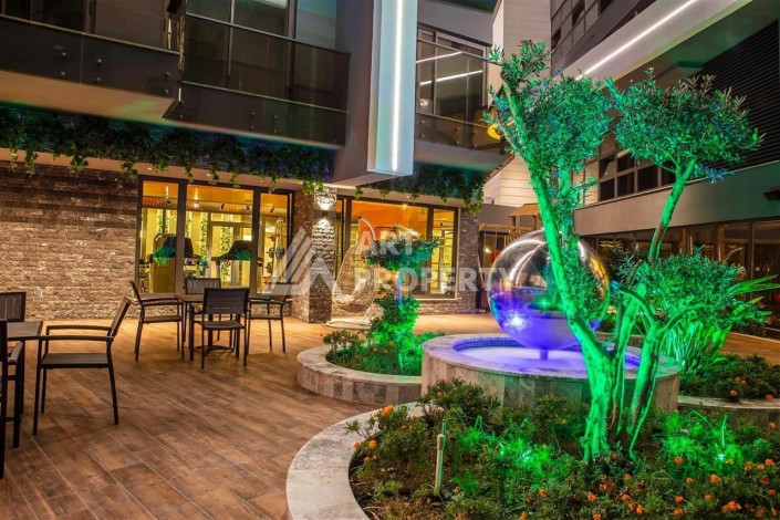 Современная квартира 1+1 в престижном комплексе в центре Алании. - Ракурс 19