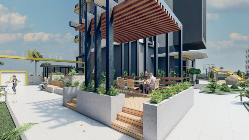 Проект в районе Махмутлар, Алания. - Ракурс 9