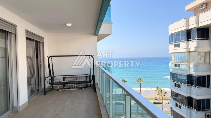 Просторная квартира 2+1 на первой линии в районе Махмутлар — идеальный вариант у самого моря. - Ракурс 15