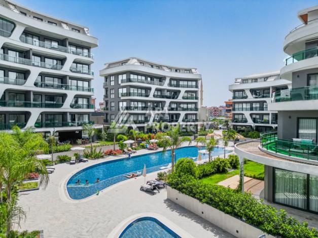 Квартира 1+1 в стильной резиденции, 60 кв.м. Оба, Алания - Ракурс 2