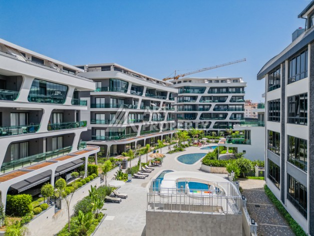 Квартира 1+1 в стильной резиденции, 60 кв.м. Оба, Алания - Ракурс 3