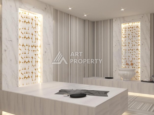 Квартира 1+1 в стильной резиденции, 60 кв.м. Оба, Алания - Ракурс 16