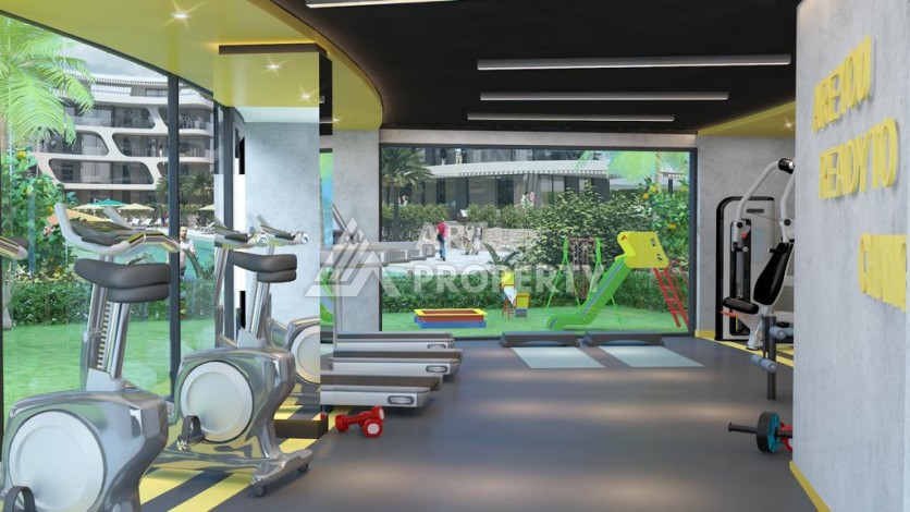 Квартира 1+1 в стильной резиденции, 60 кв.м. Оба, Алания - Ракурс 17