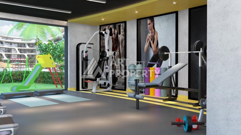 Квартира 1+1 в стильной резиденции, 60 кв.м. Оба, Алания - Ракурс 18