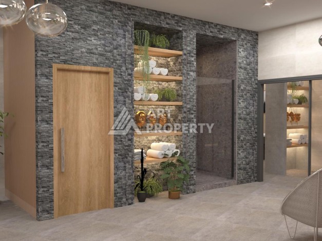 Квартира 1+1 в стильной резиденции, 60 кв.м. Оба, Алания - Ракурс 21